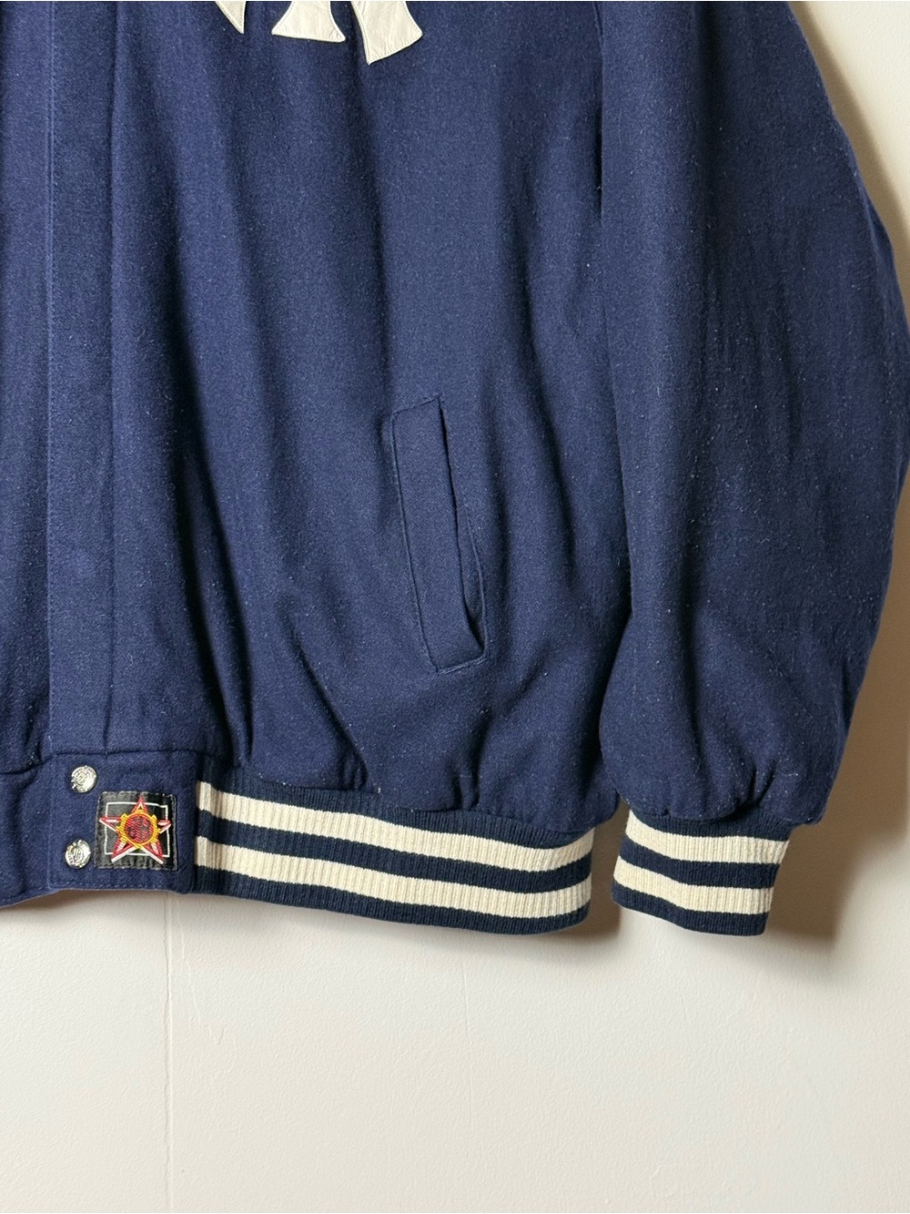Vintage JH Design New York Yankees Wool Varsity Jacket 5XL Made in USA - Picture 9 of 13